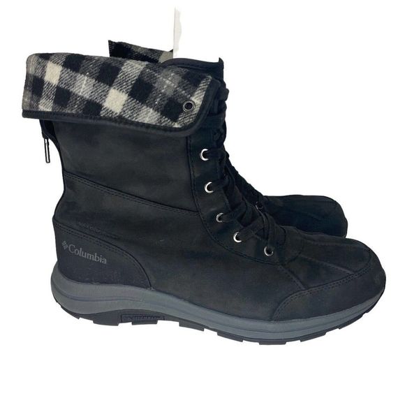 Columbia Omni-tech Boots Men\'s 11 Plaid Fold Over Winter Snow Boots Waterproof main image 10